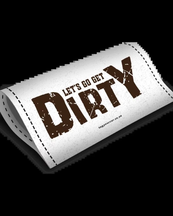 car tag - Tag Your Car - Let's Go Get Dirty