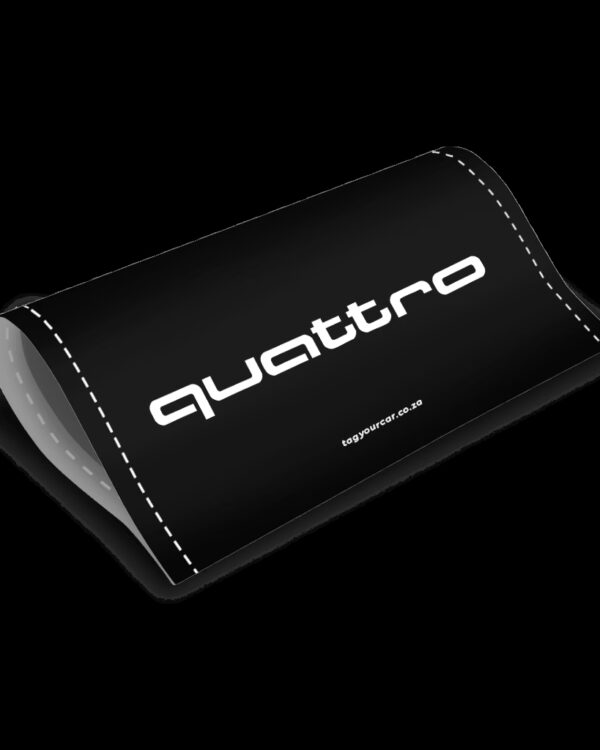 Tag Your Car - Audi quattro - front - car tag