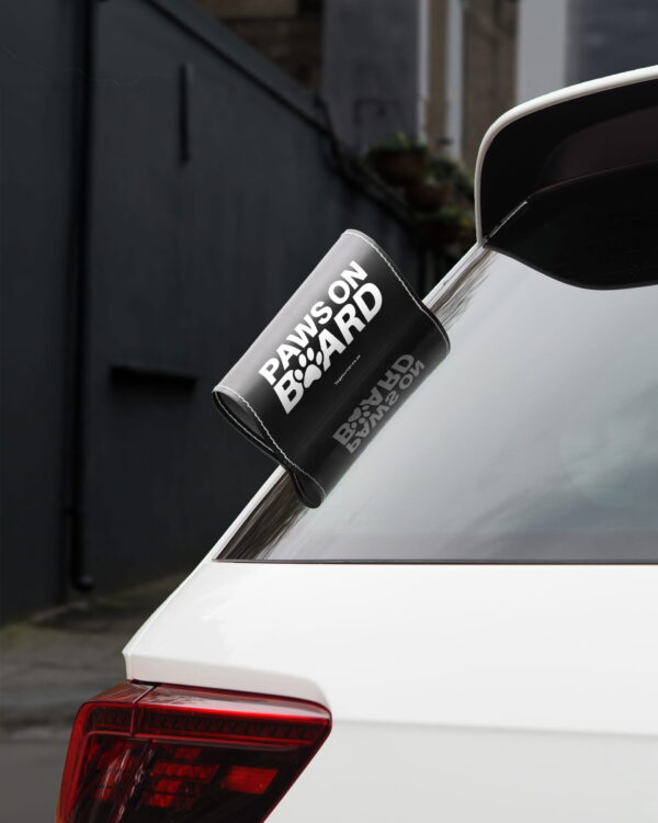 Car Tags Paws on Board Tag Your Car BG